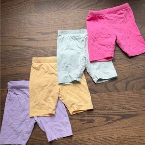 H&M Kids (5) Shorts Set - Pink, Light Blue, Yellow, Lavender, and Light Pink 3T